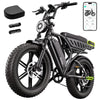 TST Electric Bike for Adults 1500W Peak 20" Fat Tire All-Terrain E-Bike 60/130 Miles Electric Dirt Bike - 48V 15/30AH Battery Tested to UL 2849 Powered Electric Bicycle