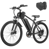 Hoverfly OUREA 26" Electric Bike for Adults, 750W Peak Motor Mountain Ebike, Max 20MPH, Up to 40 Miles, UL2849 Certified, 7-Speed, Removable Battery, Shock Absorber, Electric Bicycle for Commuting