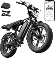 TST Electric Bike for Adults 1500W Peak 20" Fat Tire All- Terrain E-Bike 60 Miles Electric Dirt Bike - 48V 15 AH Battery Tested to Safety Tested to UL 2849 Powered Electric Bicycle